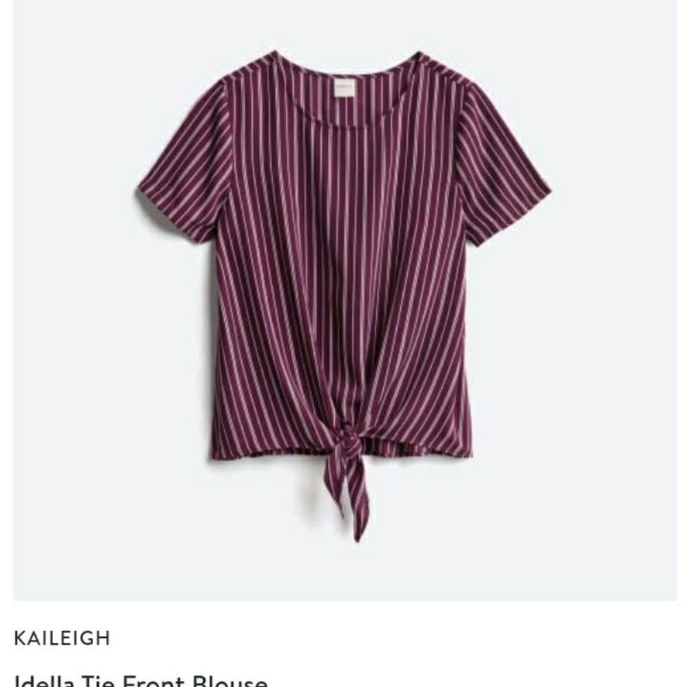 Idela tie front blouse stitch fix